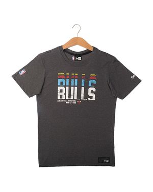 Camiseta New Era Neon Corrosao Color Chicago Bulls Masculina