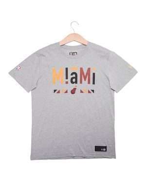 Camiseta New Era 90 S Ethnic Miami Heat Masculina