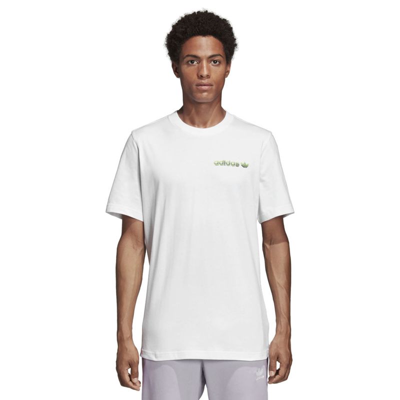 Camiseta-adidas-Tropical-Masculina-Branca