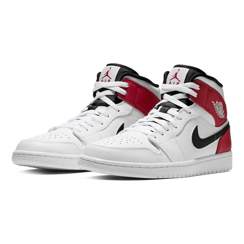 Tenis-Nike-Air-Jordan-1-Mid-Masculino-Branco-5