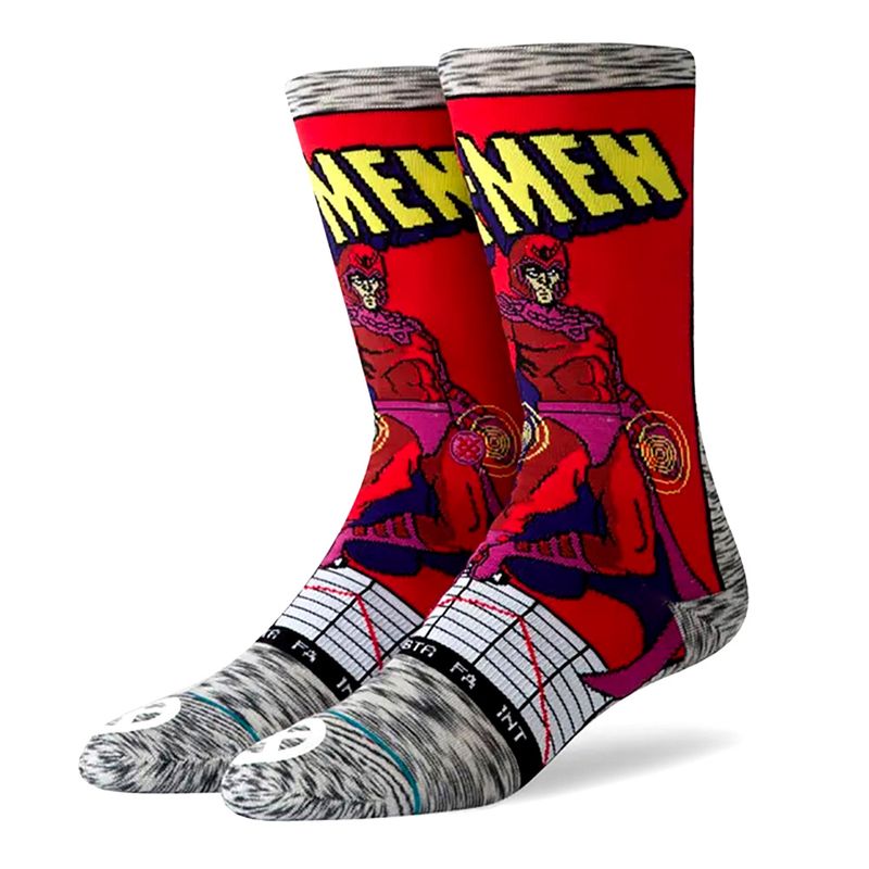 Meia-Stance-Magneto-Comic-Multicolor