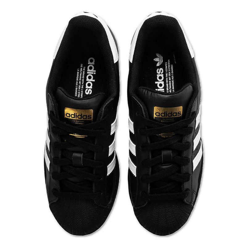 Adidas superstar pretas e douradas best sale