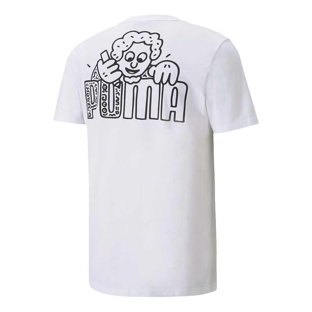 Camiseta-Puma-X-Mr-Doodle-Masculina-Branco-2