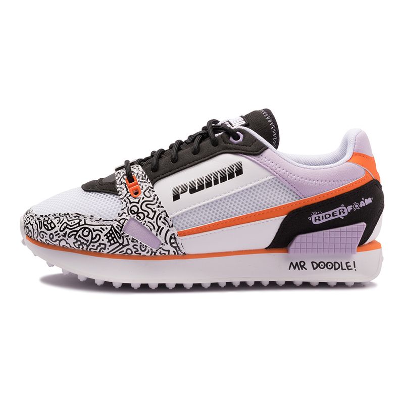 Tenis-Puma-Mile-Rider-Mr-Doodle-Feminino-Multicolor