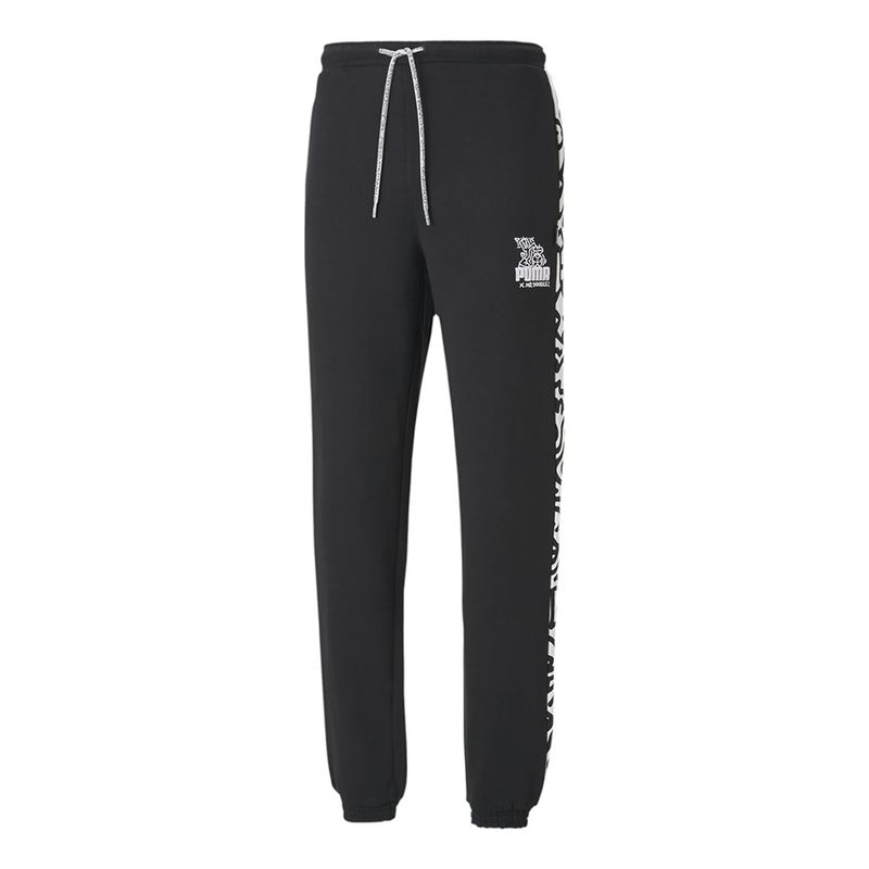 Calca-Puma-X-Mr-Doodle-Masculina-Preta