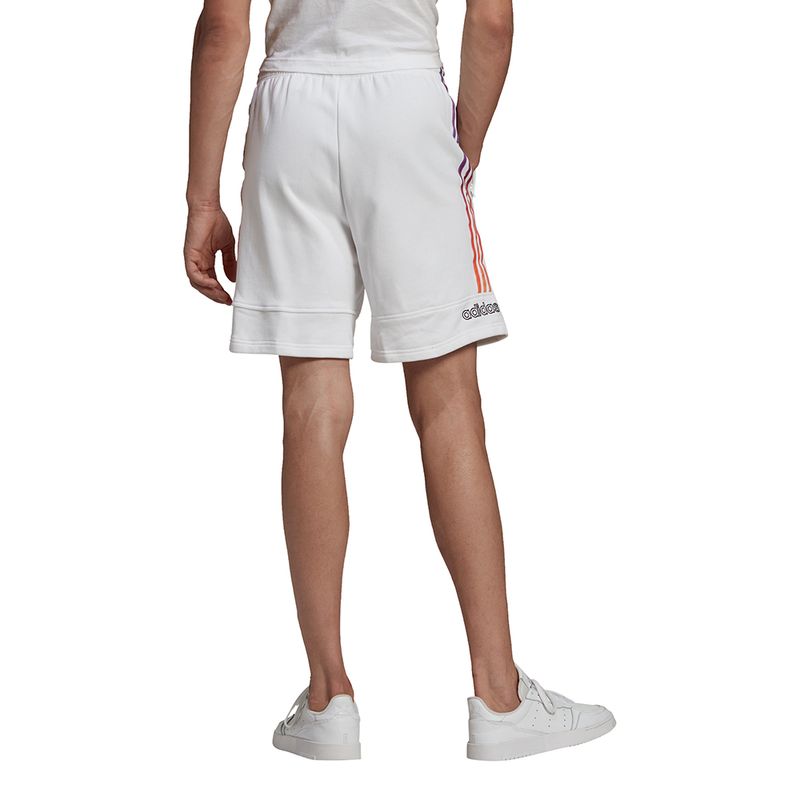 Bermuda adidas masculina branca best sale