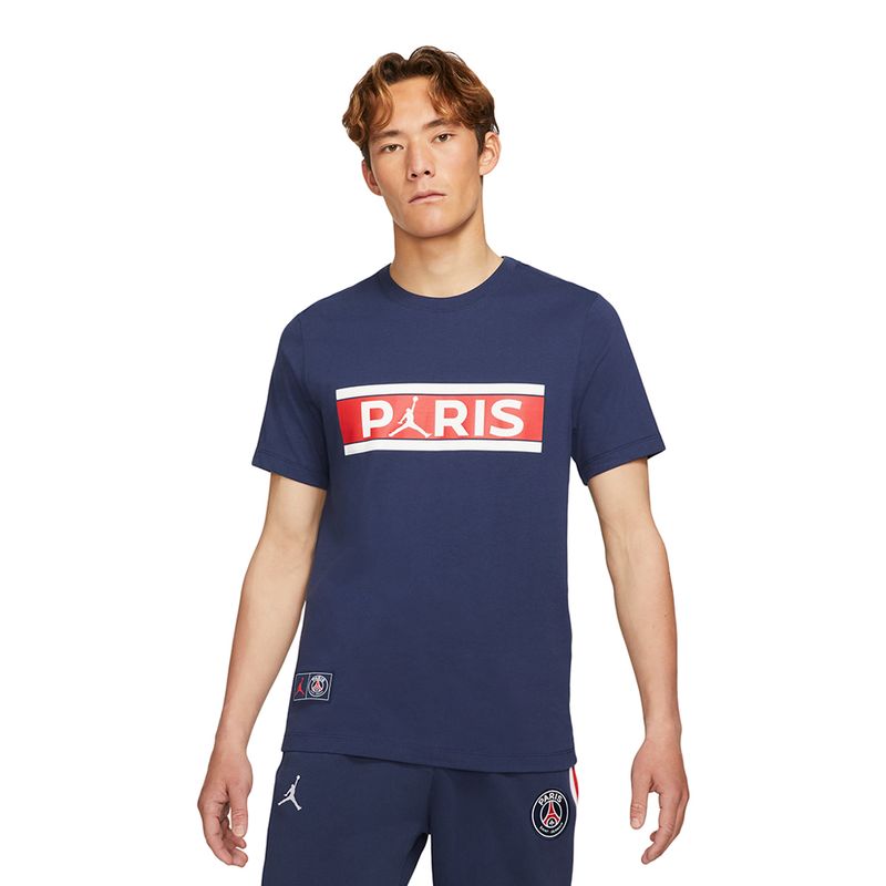 Camiseta-Jordan-X-PSG-Wordmark-Masculina-Azul