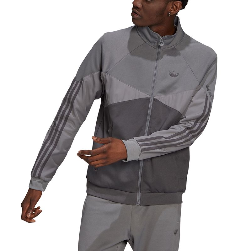 Jaqueta-adidas-Sprt-Colorblock-Masculina-Cinza