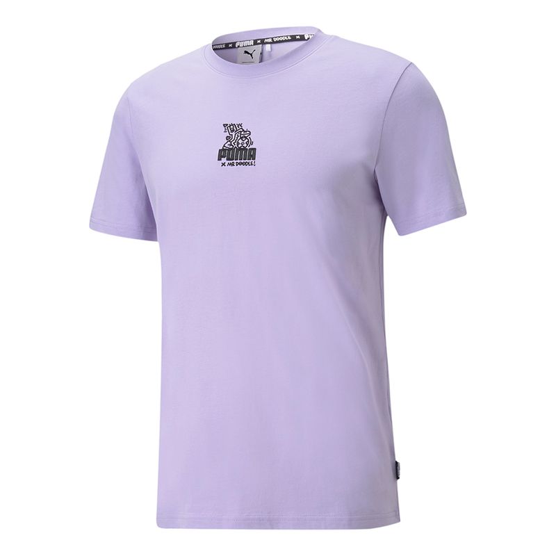 Camiseta-Puma-X-Mr-Doodle-Masculina-Lilas