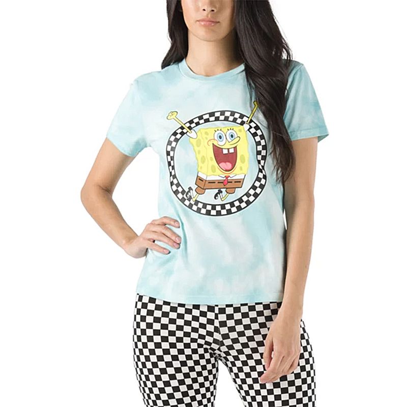 Camiseta-Vans-x-Bob-Esponja-Jump-Out-Crew-Feminina-Azul