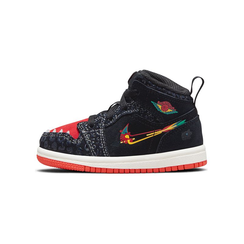 Tenis-Air-Jordan-1-Mid-SE-TD-Infantil-Preto