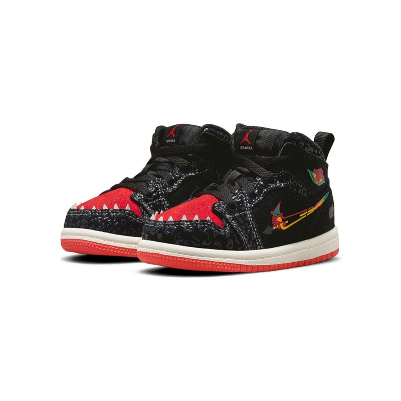 Tenis-Air-Jordan-1-Mid-SE-TD-Infantil-Preto-5