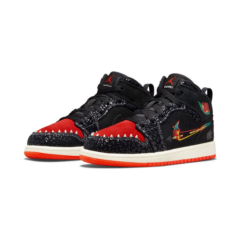 Tenis-Air-Jordan-1-Mid-SE-PS-Infantil-Preto-5