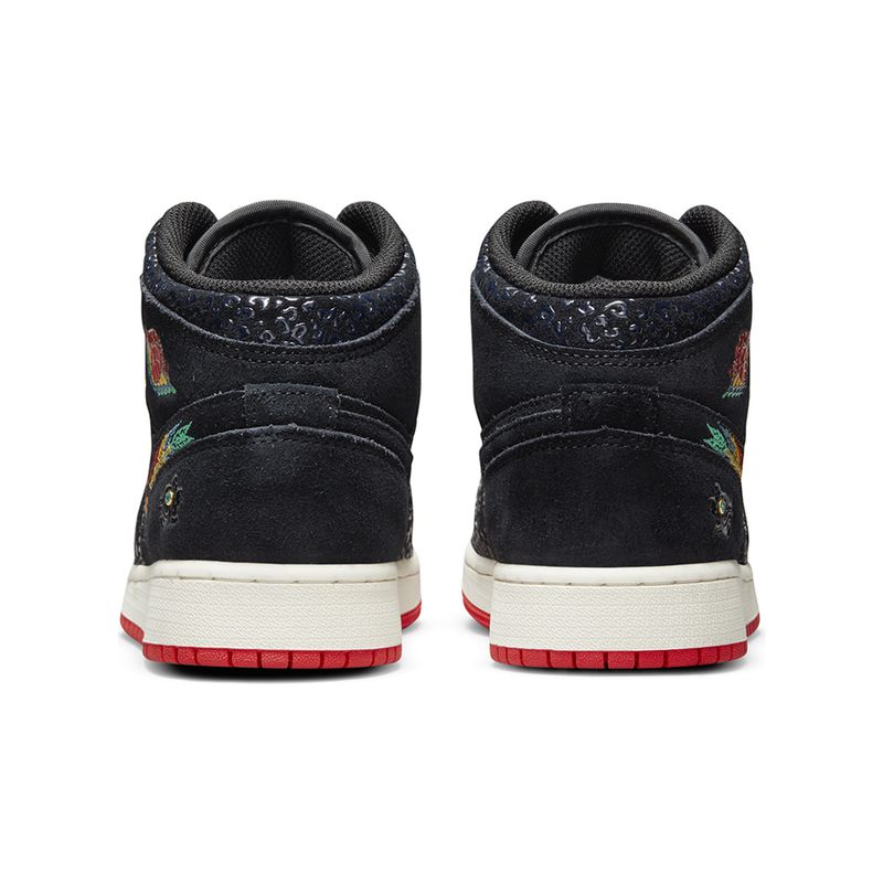 Tenis-Air-Jordan-1-Mid-SE-GS-Infantil-Preto-6