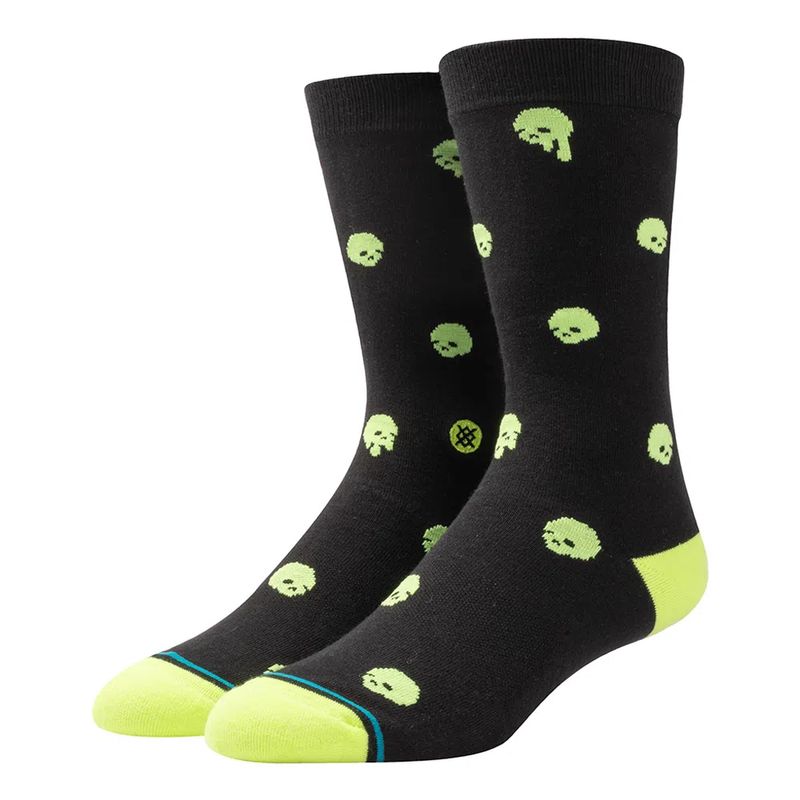 Meia-Stance-Skully-Azul-Preta