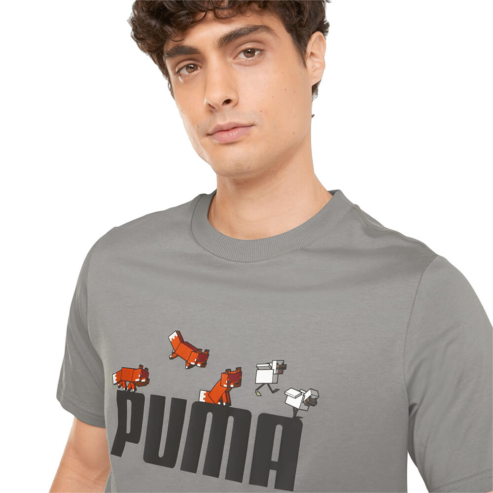 Camiseta-Puma-X-Minecraft-Masculina-Cinza-3