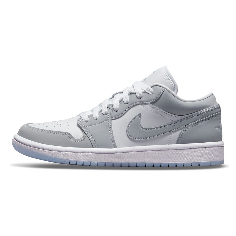 Tenis-Air-Jordan-1-Low-Feminino-Cinza