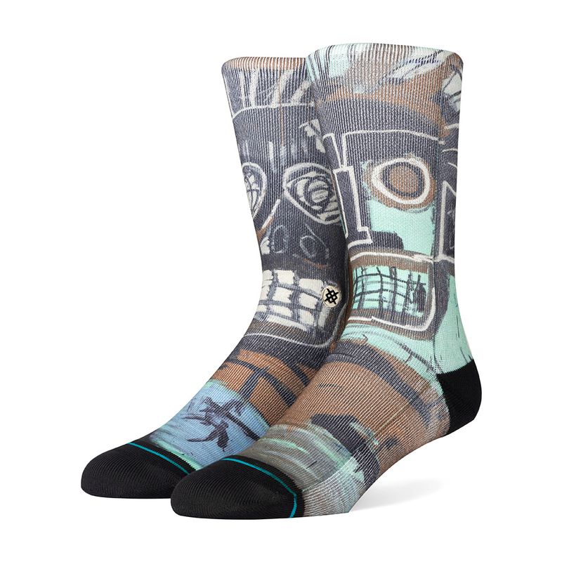 Meia-Stance-2-Heads-On-Gold-Multicolor
