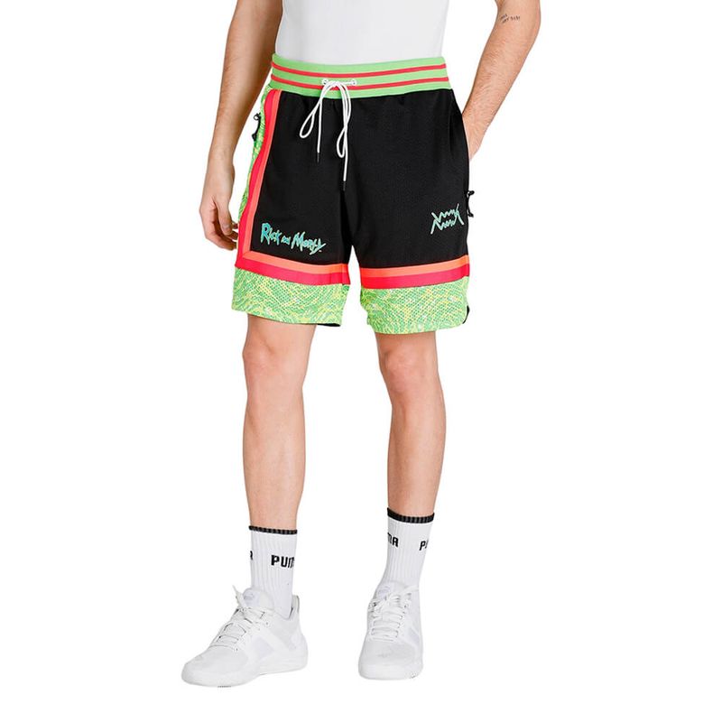 Shorts-Puma-Rick-and-Morty-Short-Masculino-Preto