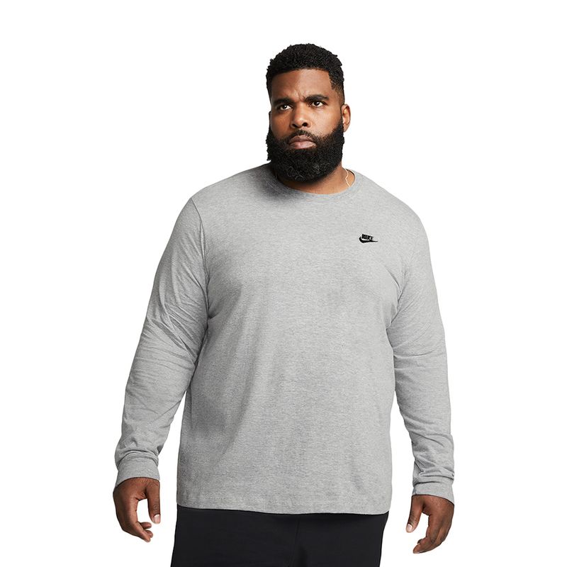 Camiseta-Manga-Longa-Nike-Embroidered-Masculina-Cinza-1