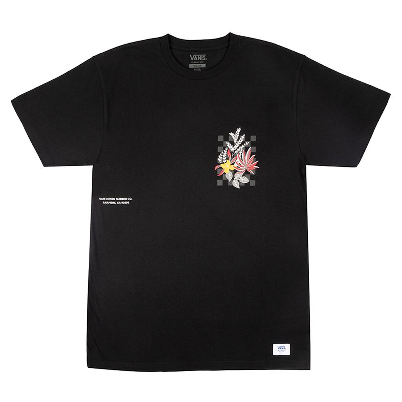 Camiseta-Vans-Anaheim-Mash-Up-Retro-Floral-Masculina-Preto