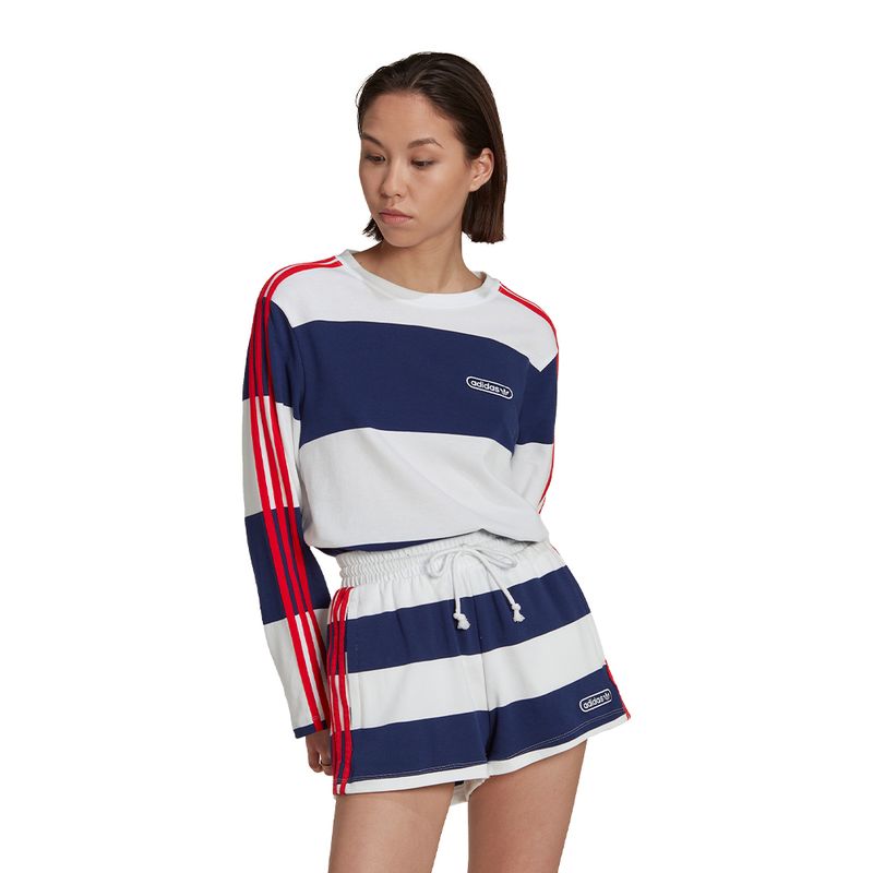 Camiseta-adidas-Striped-Feminina-Azul-1