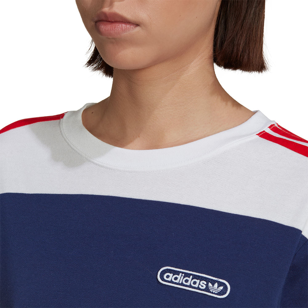 Camiseta-adidas-Striped-Feminina-Azul-3