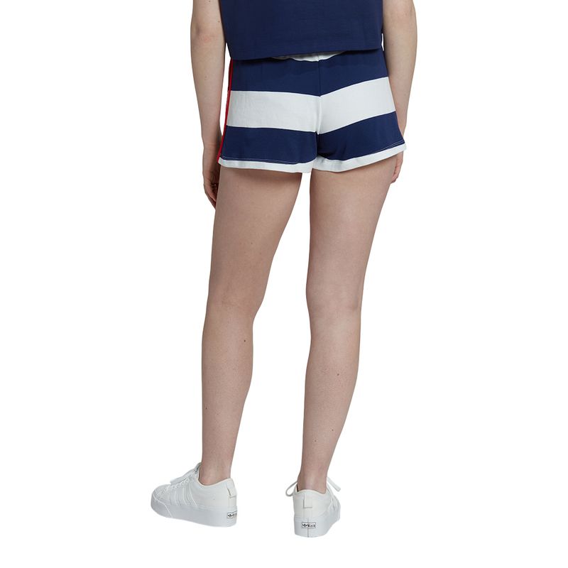 Shorts-adidas-Mid-Waist-Striped-Feminino