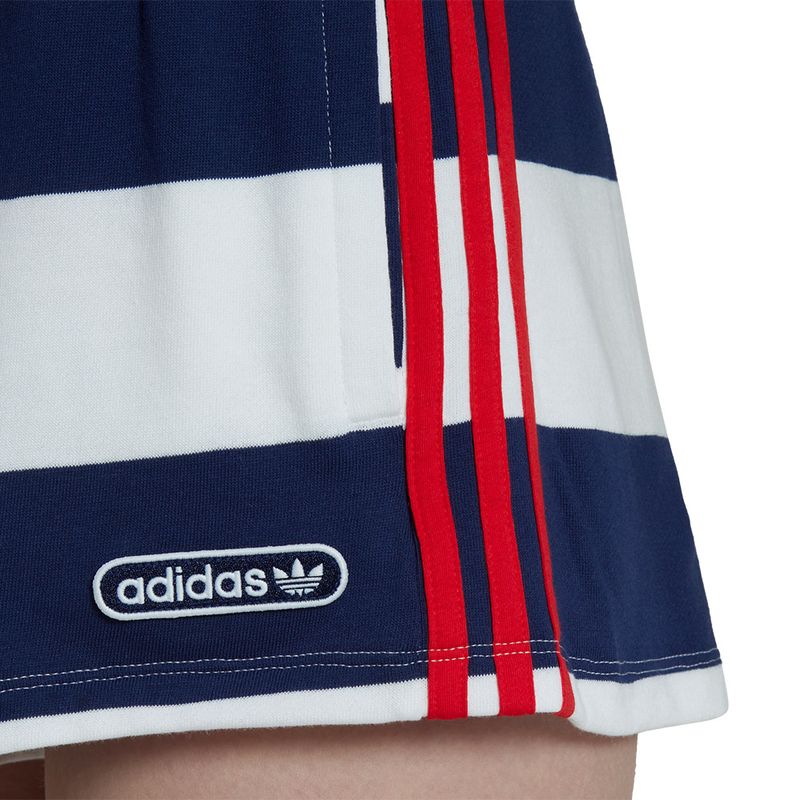 Shorts-adidas-Mid-Waist-Striped-Feminino