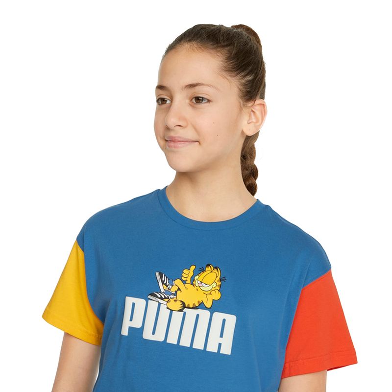 Camiseta-Puma-x-Garfield-Color-Block-Infantil