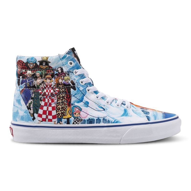 Tenis-Vans-Sk8-Hi-x-One-Piece-Punk-Hazard