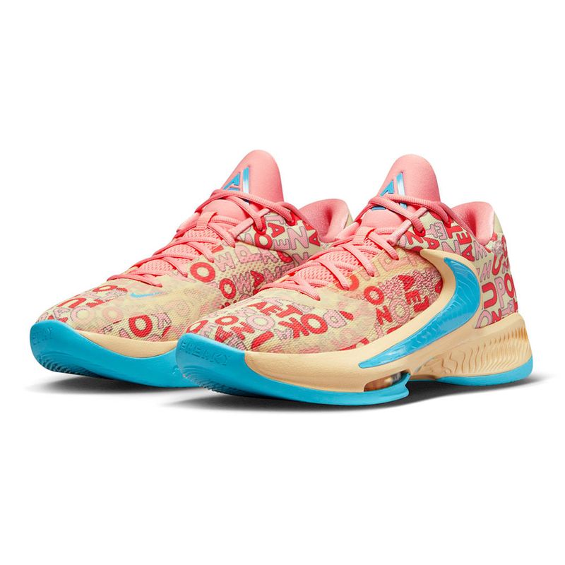 Nike Tênis de basquete Zoom Freak 4 (DJ6149-101, branco