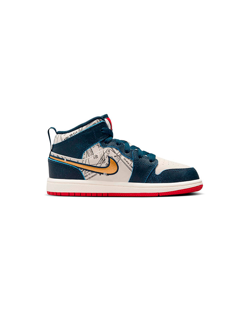 Tenis Jordan 1 Mid Se Ps Infantil Tenis e na Artwalk Artwalk