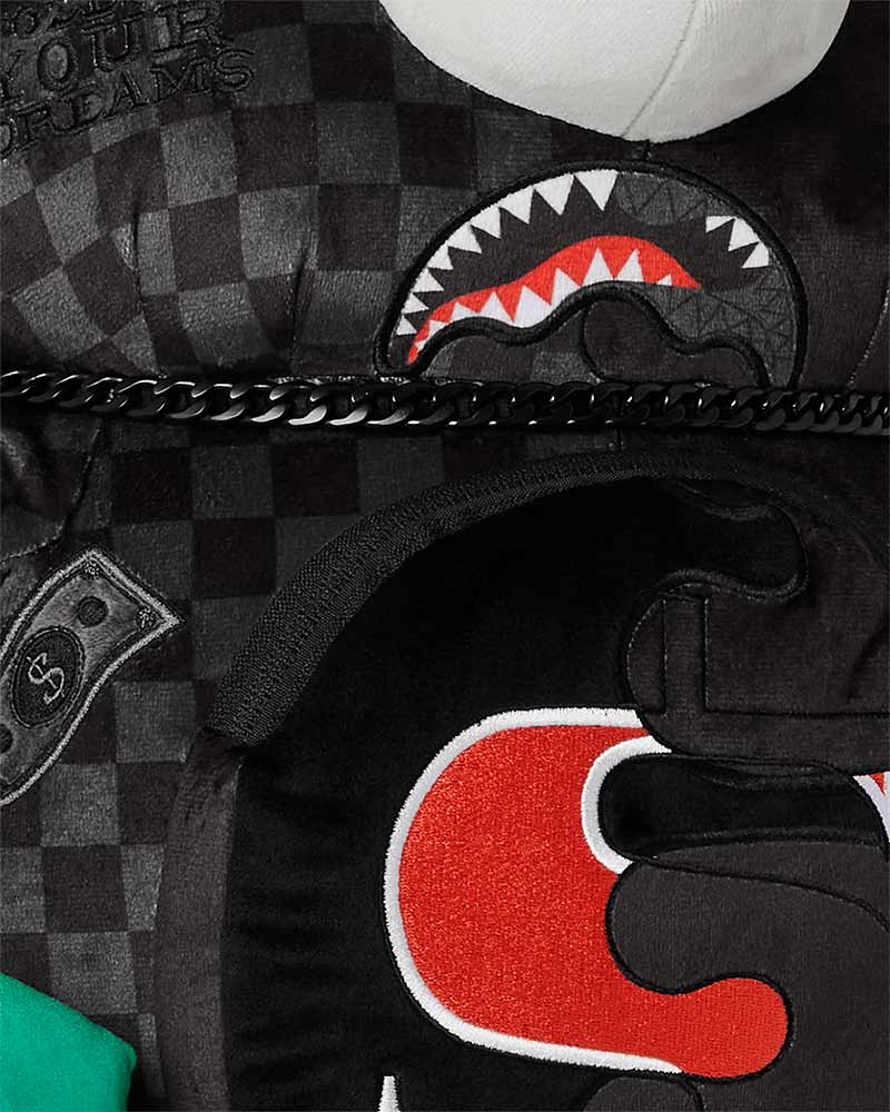 Mochila-Sprayground-Unfinished-Shark-Moneybear-Unissex