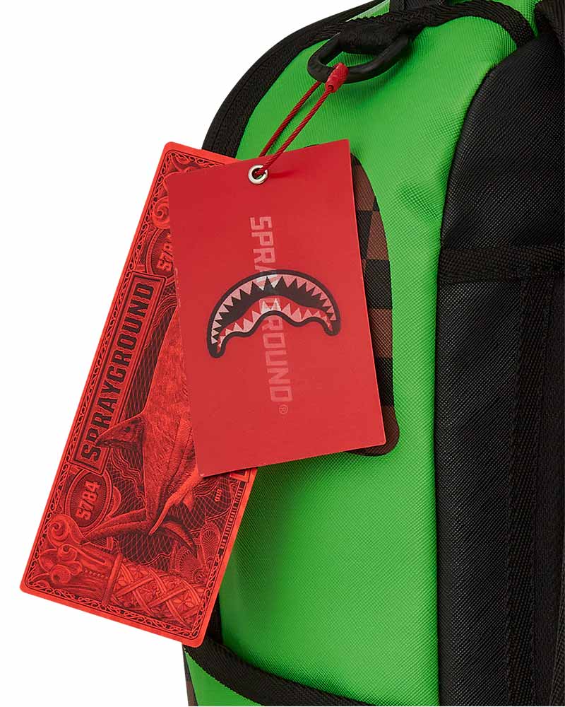 Mochila-Sprayground-Green-Money-Bear-Dlxsv-Unissex