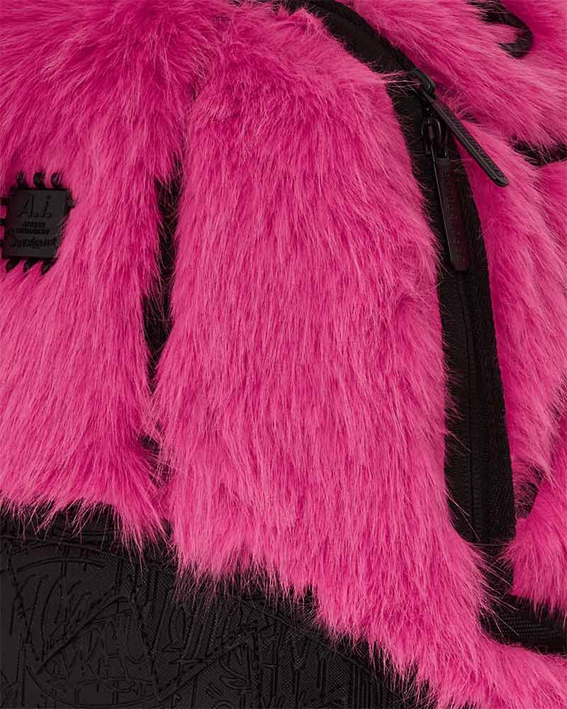 Mochila-Sprayground-A.I.-Pink-Fur-Unissex