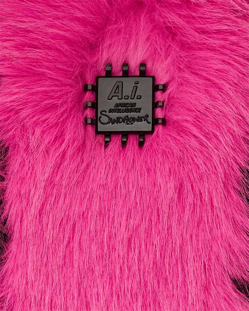 Mochila-Sprayground-A.I.-Pink-Fur-Unissex