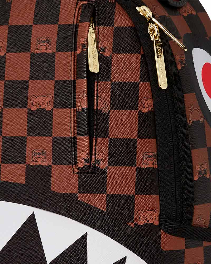 Mochila-Sprayground-Peeking-Character-Check-Dlxr-Unissex