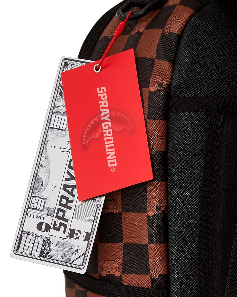 Mochila-Sprayground-Peeking-Character-Check-Dlxr-Unissex