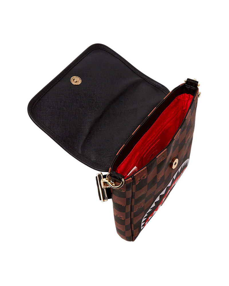 Bolsa-Sprayground-Peeking-Character-Check-Messenger-Sling-Unissex
