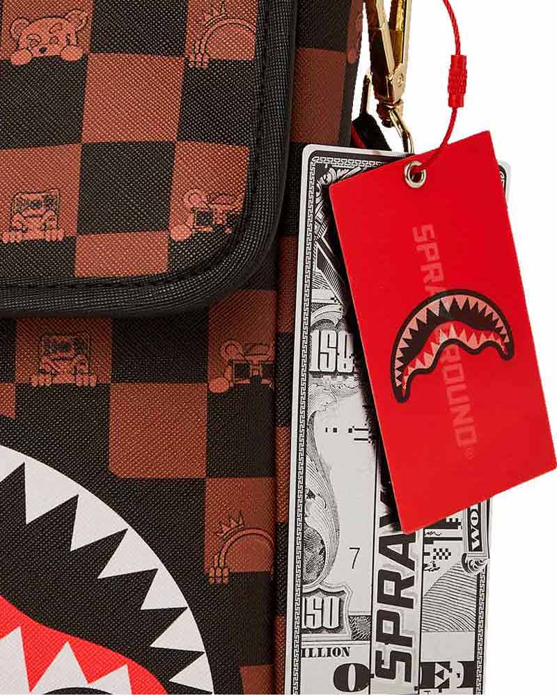 Bolsa-Sprayground-Peeking-Character-Check-Messenger-Sling-Unissex
