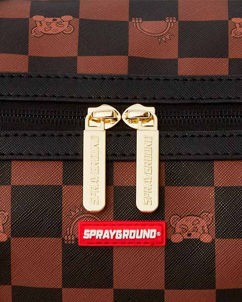 Bolsa-Sprayground-Peeking-Character-Check-Mini-Duffle-Unissex