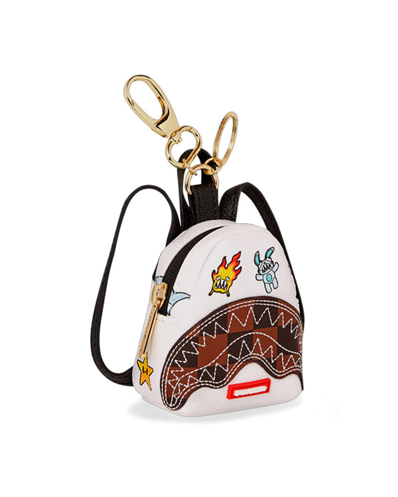 Mochila-Sprayground-Paris-Patch-Check-Keychain-Unissex