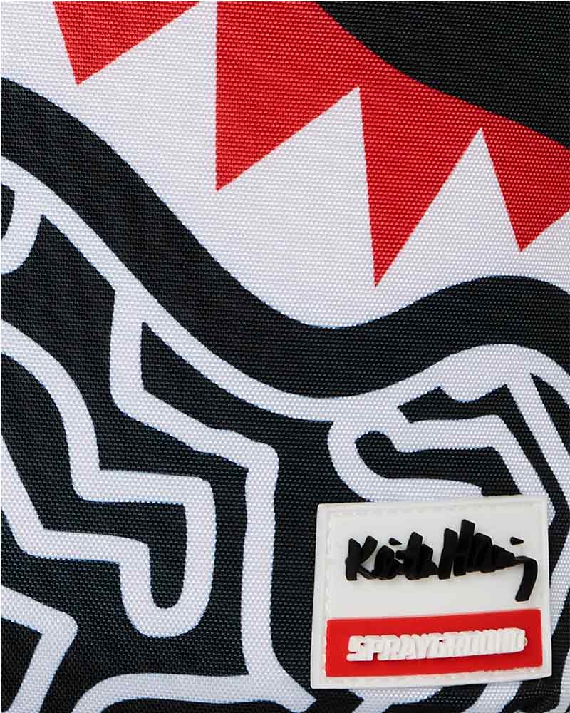 Mochila-Sprayground-Keith-Harring-Skater-Shark-Dlxsr-Unissex