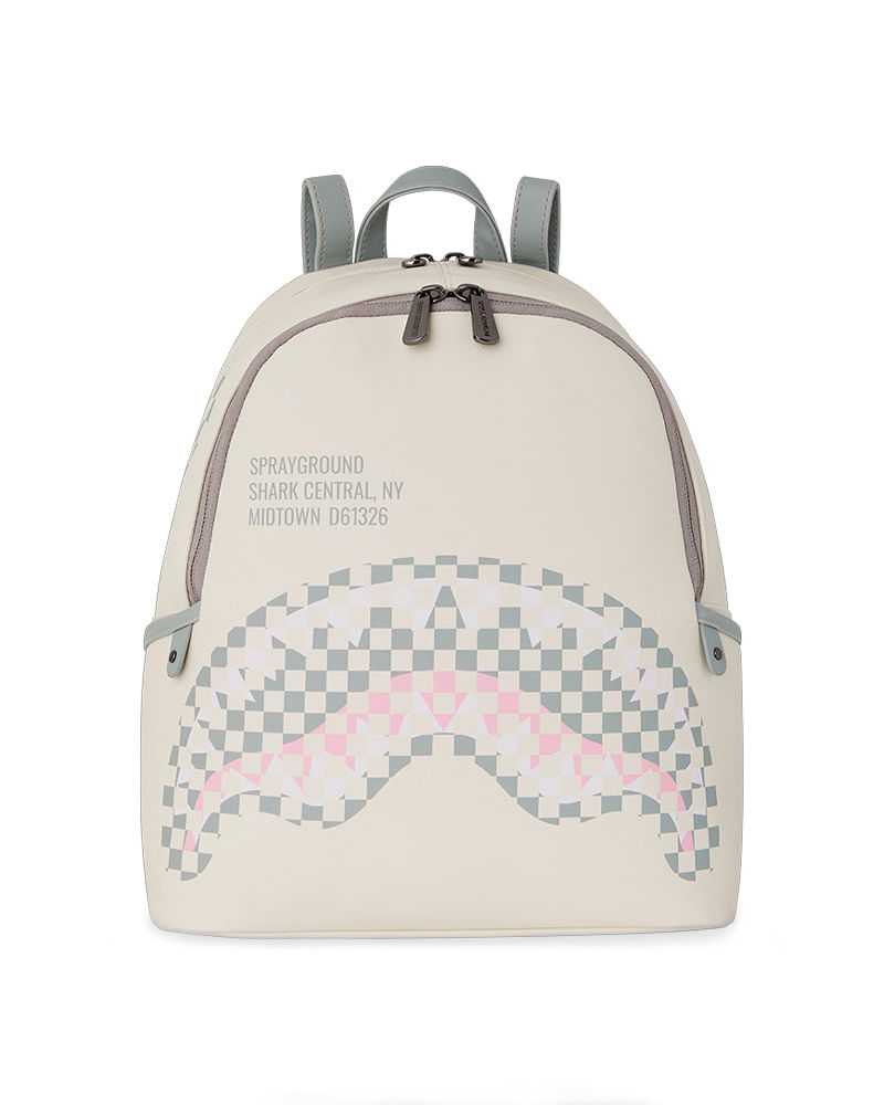 Bolsa Sprayground Cream Check Shark Central Savage Unissex